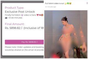 Shanaya Katiyan Famous Insta Celeb 6K Rs Worth Of Paid Website Bikni Video